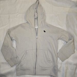 Abercrombie Kids Gray Full-Zip Hoodie